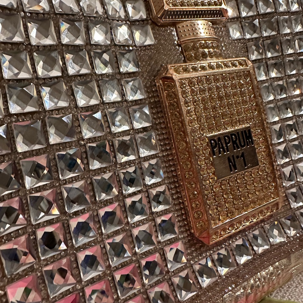 Gold Croc-Embossed Satchel - Picture 2 of 7